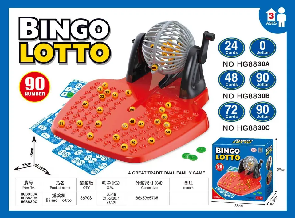 90-Number Lottery Bingo Drawing Machine Color Box wholesale from Qili Toys