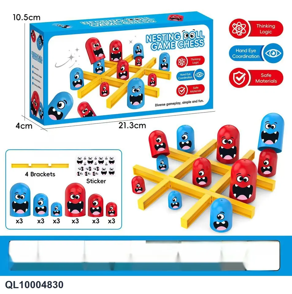 Tic Tac Toe (single style) Sealed Box wholesale from Qili Toys