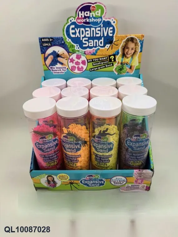 100G Of Coarse Expanding Sand + 12 Animal-Themed Display Boxes Display Box wholesale from Qili Toys