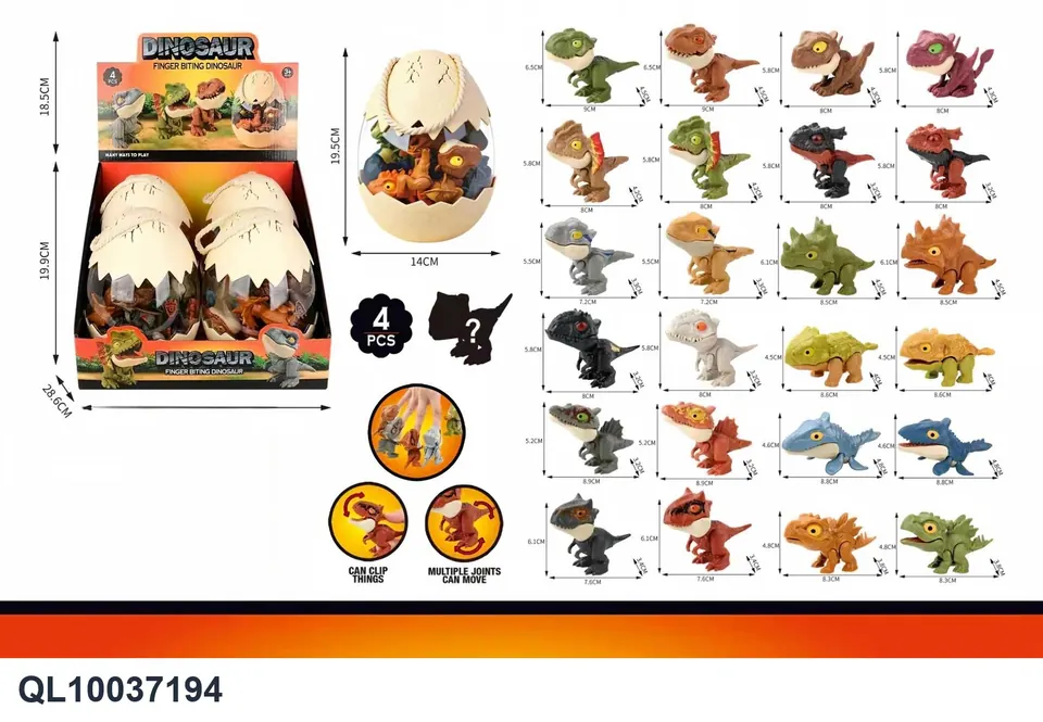 12 One-Piece Dinosaur Display Box Display Box wholesale from Qili Toys