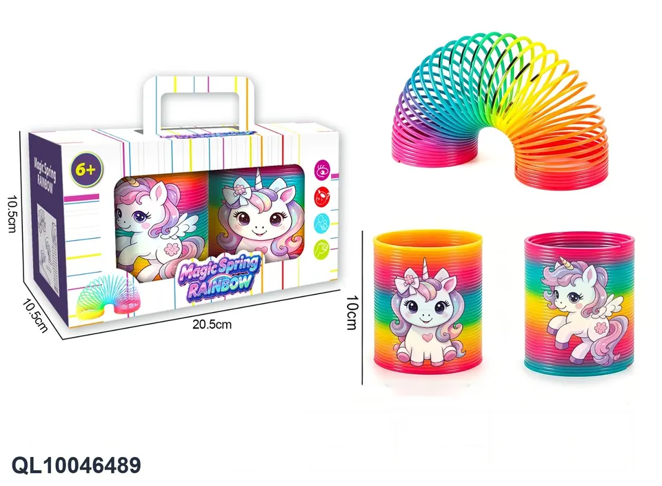 2-Pack Unicorn Rainbow Hoops Portable Box wholesale from Qili Toys