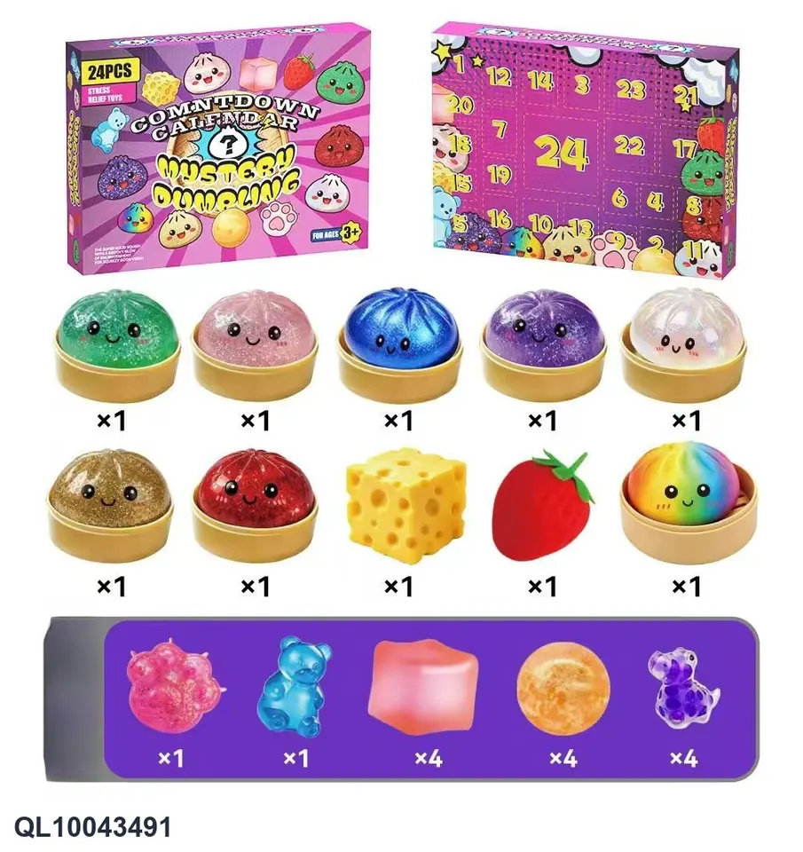 24-Frame Christmas Countdown Blind Box Boxed wholesale from Qili Toys