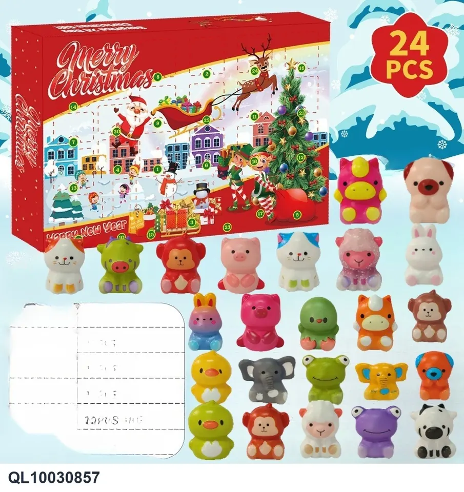 24-Piece Christmas Slow-Release Blind Box Color Box wholesale from Qili Toys
