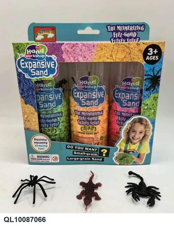70G Expanded Sand (coarse grade) + 3 Bottles Of Animal Feed + Window Box Window Box wholesale from Qili Toys