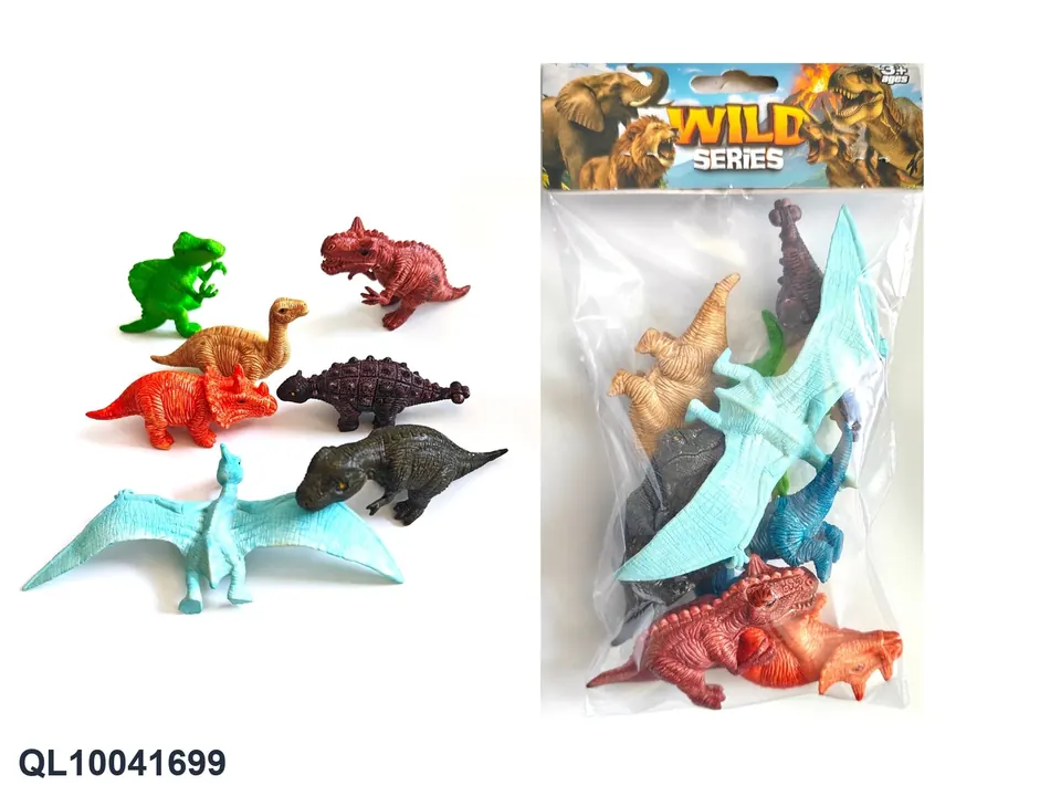 8PCS Dinosaur Header Bag wholesale from Qili Toys