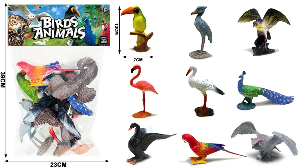 9 Birds PVC Header Bag wholesale from Qili Toys