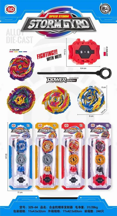 Alloy Combat Beyblade Blister Board wholesale from Qili Toys