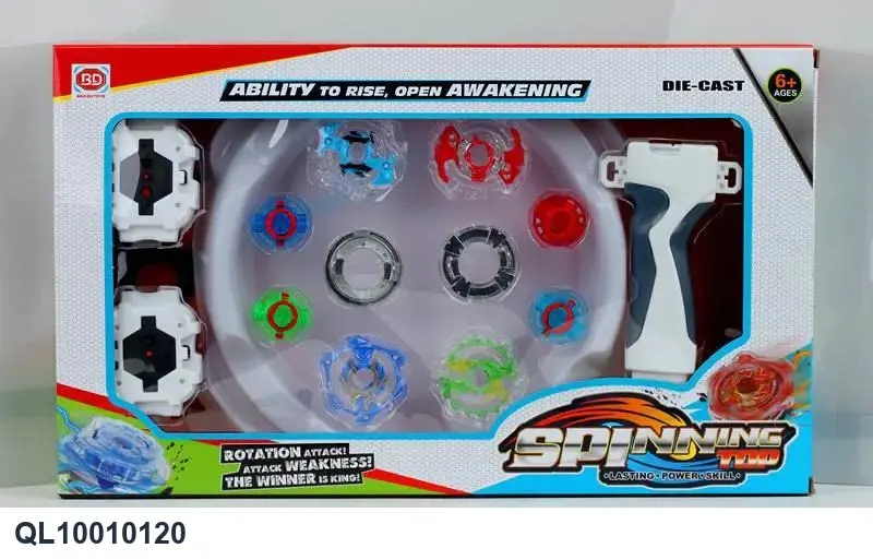 Alloy Combat Spinning Top Window Box wholesale from Qili Toys