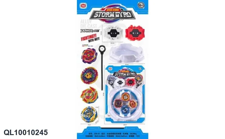 Alloy Combat Spinning Top Blister Board wholesale from Qili Toys