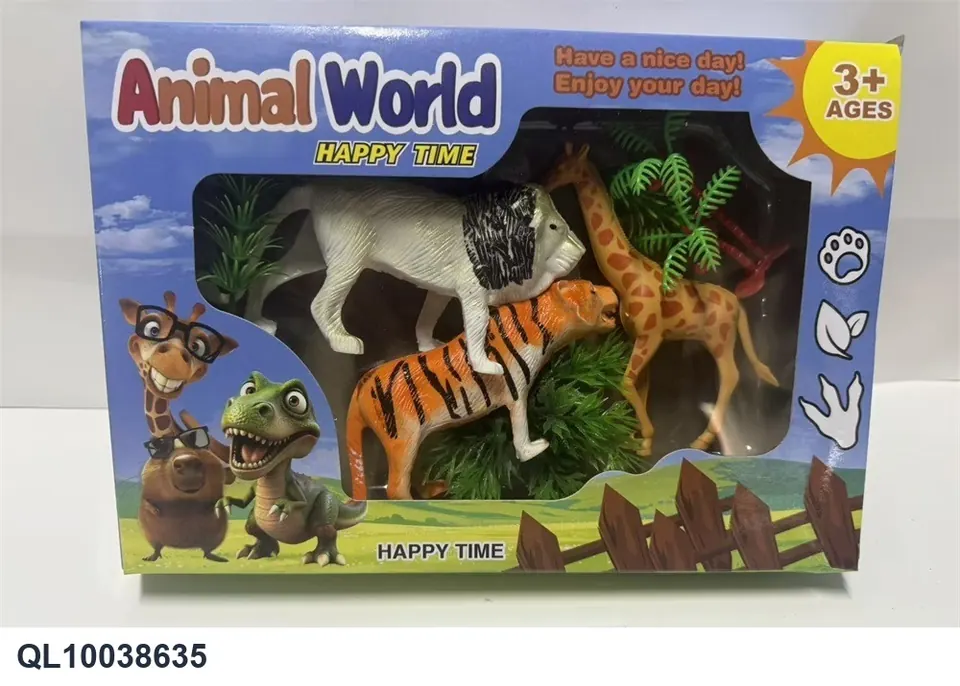 Animal 3 Pack Window Box wholesale from Qili Toys