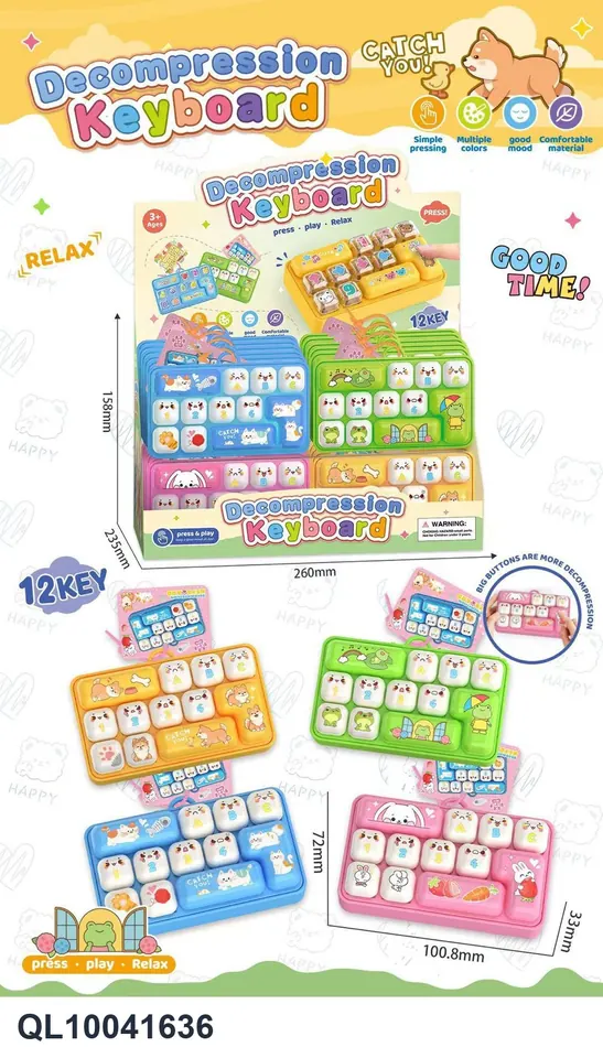 Animal Buttons Display Box wholesale from Qili Toys