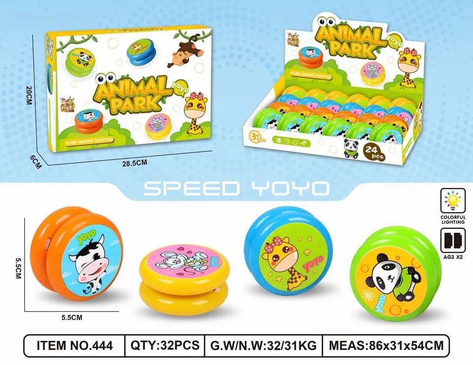 Animal Yo-Yo (24pcs whole box price) Display Box wholesale from Qili Toys