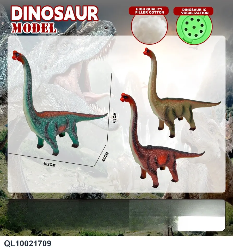 Brachiosaurus (three colors mixed) PE Bag+Elevator wholesale from Qili Toys