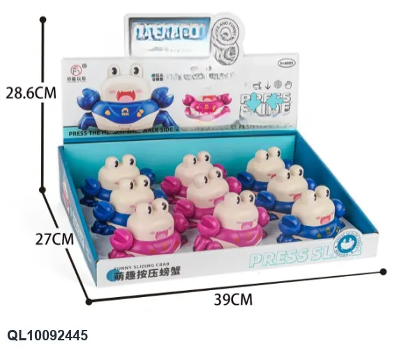Cute And Adorable Crab-Shaped Stress Balls (9 pieces) Display Case (mixed colors) wholesale from Qili Toys