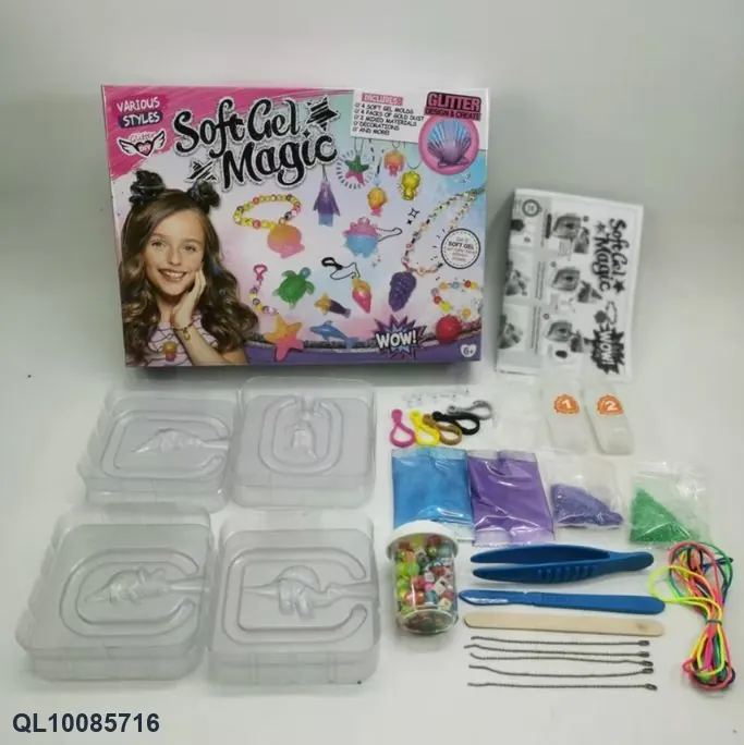 DIY 3D Soft Gel Solid Modeling (dinosaur series) - Assorted Colors Color Box wholesale from Qili Toys