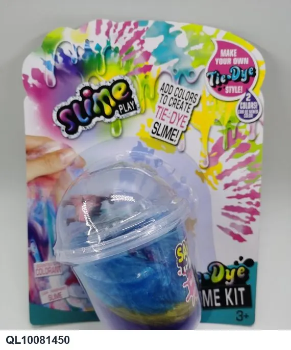 DIY Slime 300G Cup, Glittery (starry colorful, 3 colors), Sand Mud + 2 Sets Of Accessories + Dinosaur + Tools (wooden stick, straw) In wholesale from Qili Toys