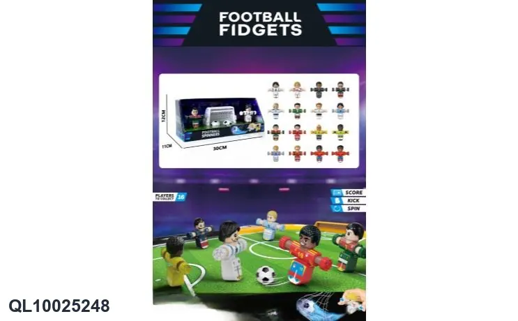 <Desktop Game Decompression Football Series> 2 Players With 2 Goals And 2 Goals Display Box Packaging 7 Mixed Packages Display Box wholesale from Qili Toys