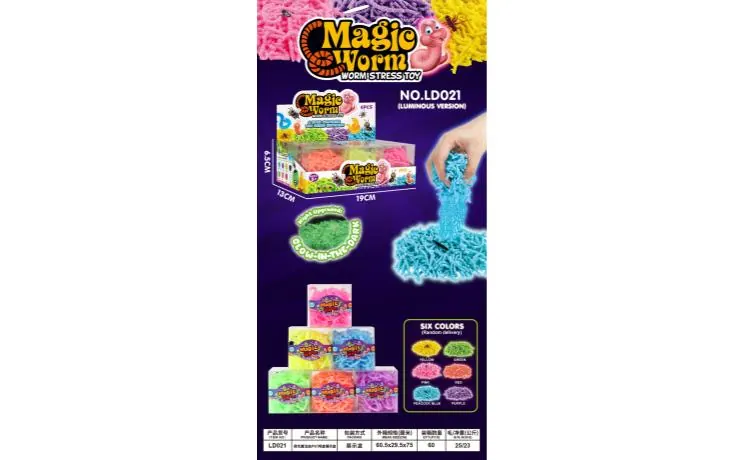 Glow-In-The-Dark Magic Insect PVC Clear Box Display Box (6pcs whole box price) Display Box wholesale from Qili Toys