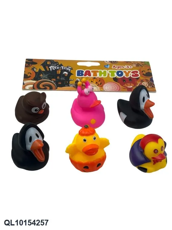 Halloween-Themed Plastic Duck Figurines Super-Transparent PVC Card Holder wholesale from Qili Toys