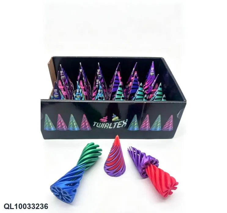New Fun Children's 3D Decompression Spiral Toy 24Pcs/Box Display Box wholesale from Qili Toys