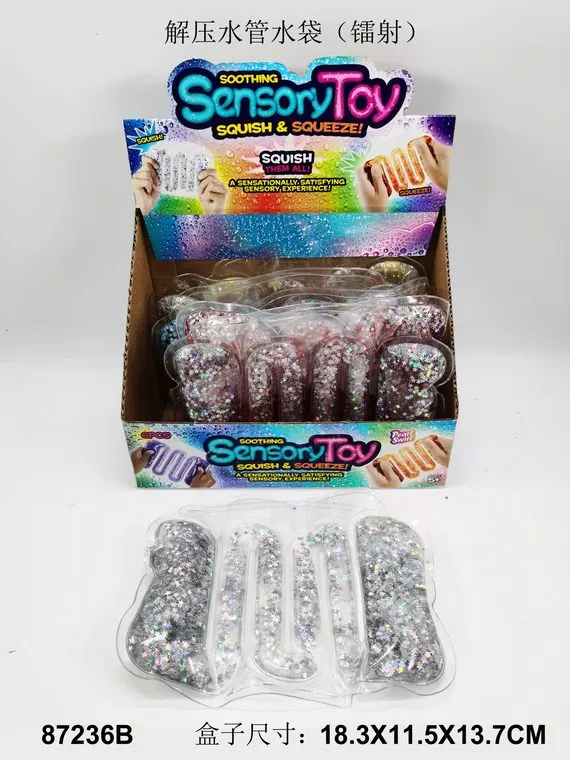 Sensory Toy: Stress-Relieving Water Tube And Bag (with laser effect) In wholesale from Qili Toys