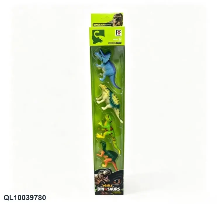 Simulated Dinosaur Combination (4pcs) Window Box wholesale from Qili Toys