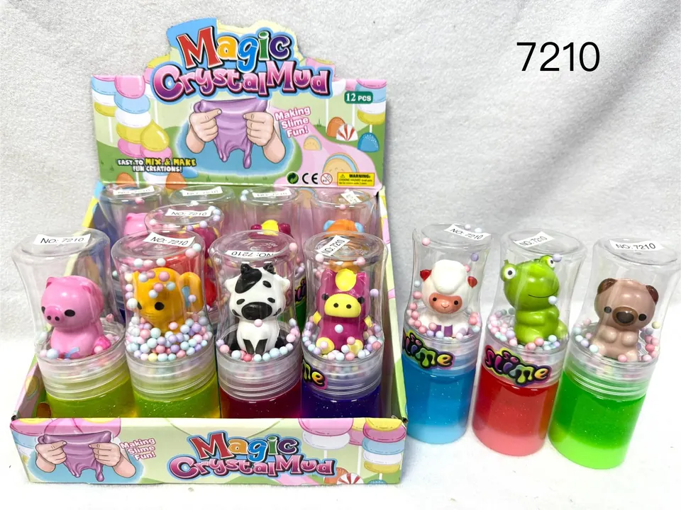 Slow-Rebound Slime Display Case, 12 Bottles (price per bottle) Display Box wholesale from Qili Toys