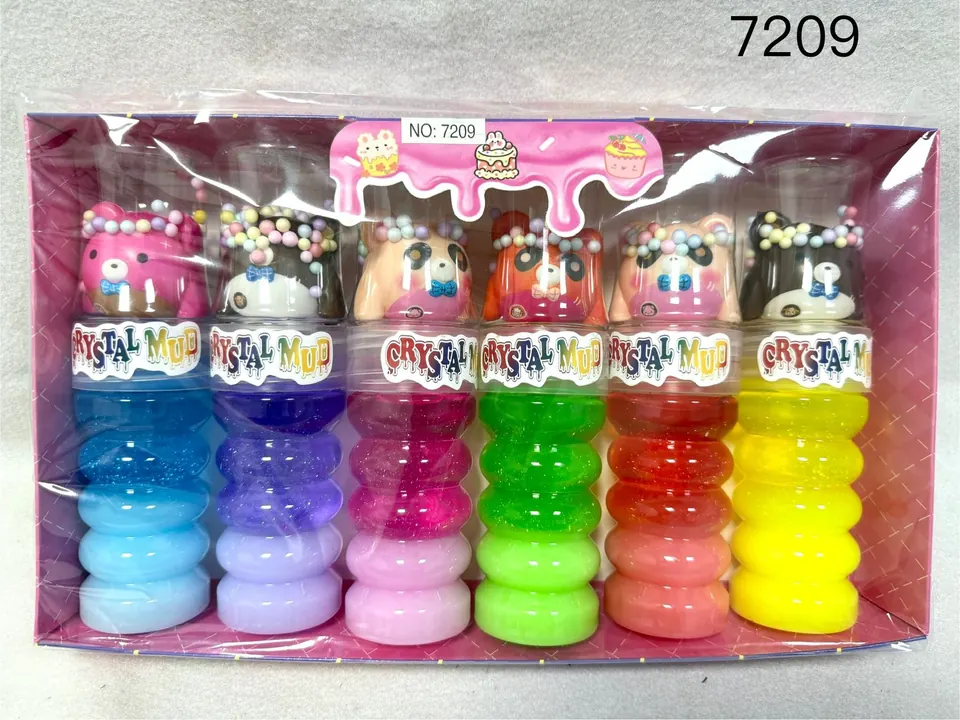 Slow-Rebound Slime Display Case, 6 Bottles (price per bottle) Display Box wholesale from Qili Toys