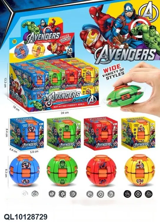 Stress Relief, Unique And Interesting Toys, "League Of Legends" Spinning Gyroscope Ball Display Box wholesale from Qili Toys