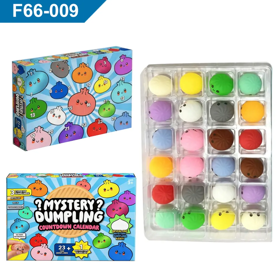 Stress-Relieving, Slow-Rebound Toy Dumpling-Shaped Stress Ball Fun Calendar Blind Box Color Box wholesale from Qili Toys