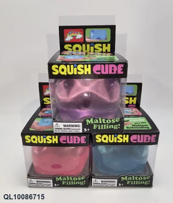 TPR Square Gummy Bears, Squishy Squeeze Toy, In A Box Boxed wholesale from Qili Toys