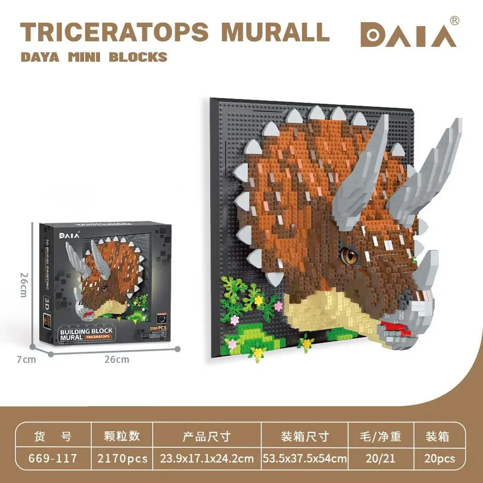 Triangular Dragon Mural Boxed wholesale from Qili Toys