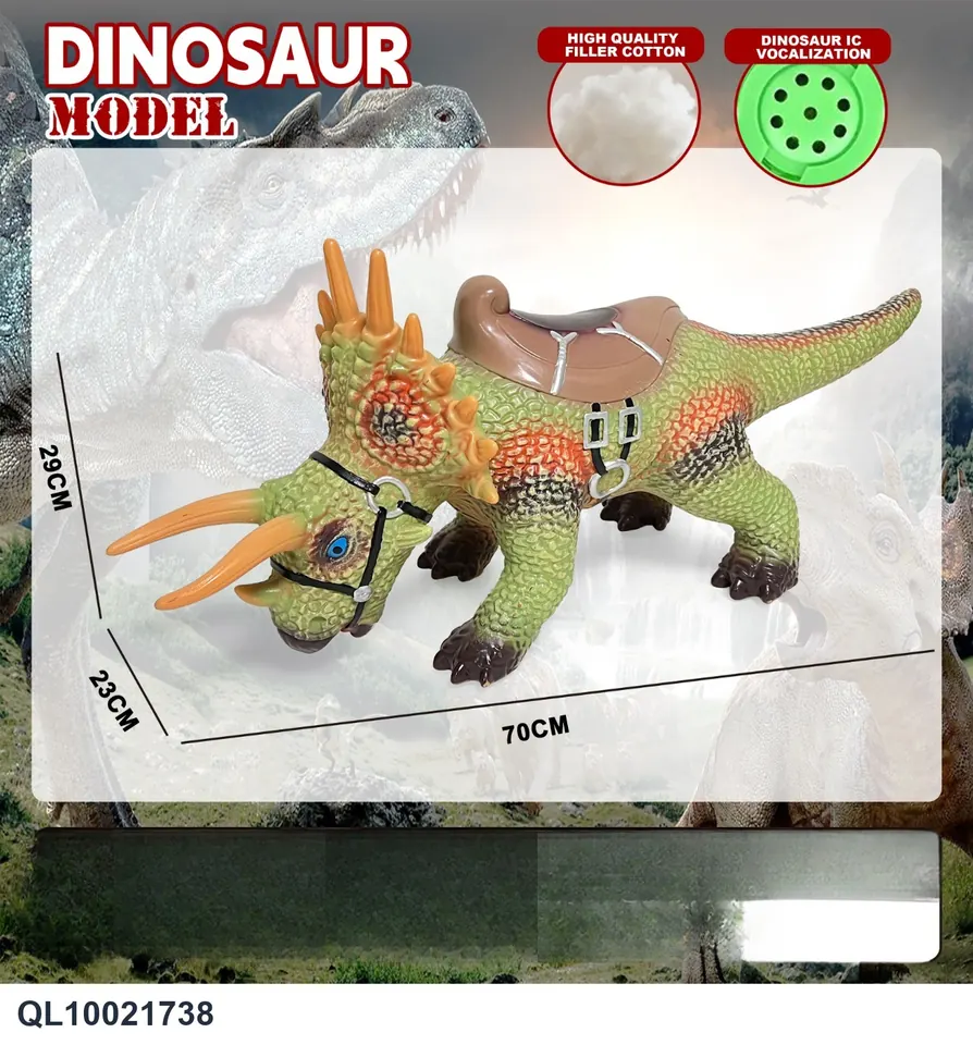 Triceratops (mount) PE Bag+Elevator wholesale from Qili Toys