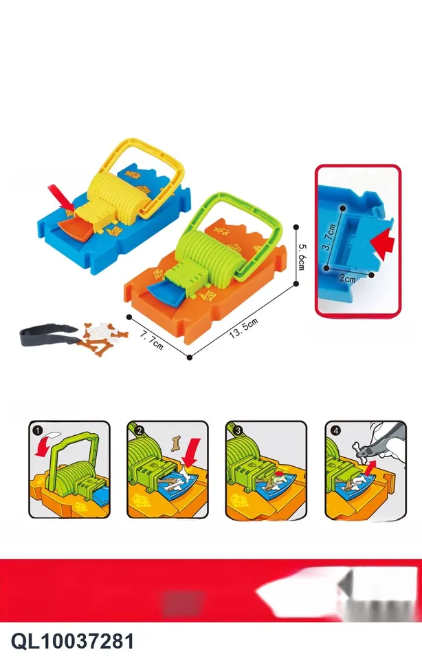 Tricky Mouse Trap (2 colors mixed) OPP Bag wholesale from Qili Toys