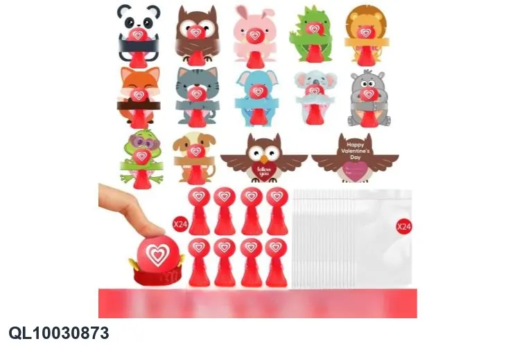 Valentine's Day Gift: Slow-Rebound Animal Toys Color Box wholesale from Qili Toys