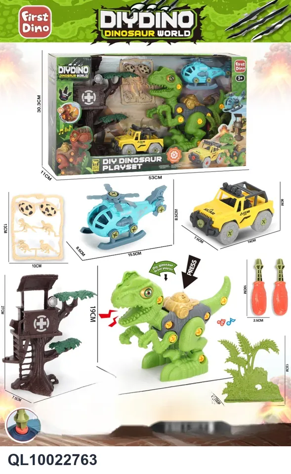 Velociraptor Scene Set Window Box wholesale from Qili Toys