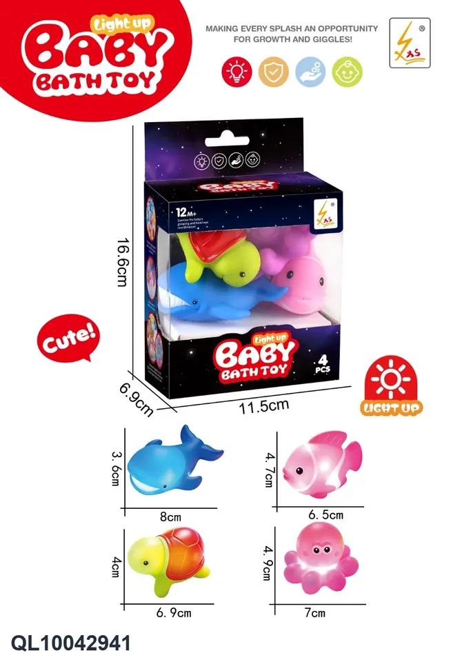 Vinyl Luminous Induction Water Lamp Marine Animals (4 fixed combinations) Window Box wholesale from Qili Toys