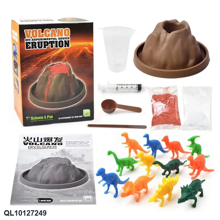 Volcanic Eruptions And Dinosaurs Color Box wholesale from Qili Toys
