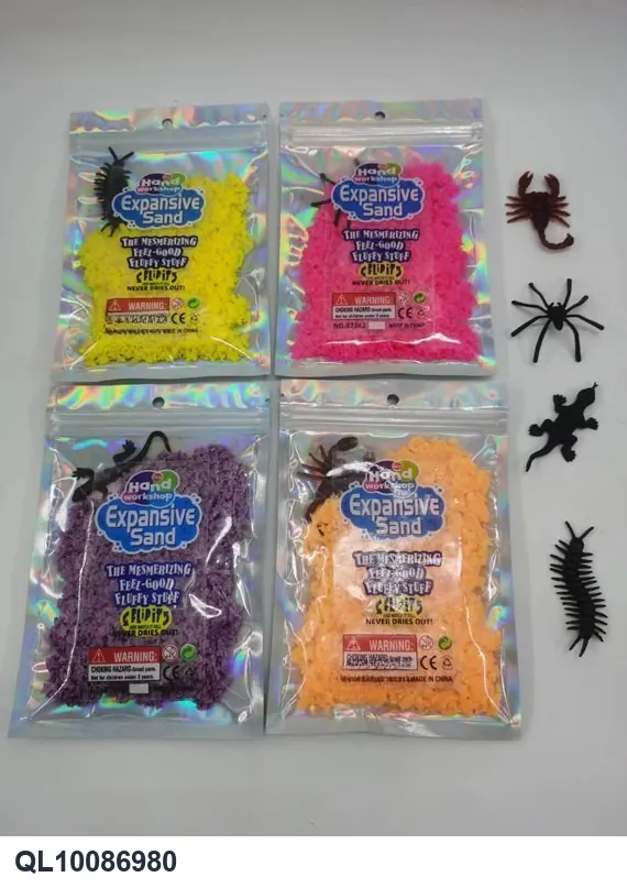 30G Expanded Sand (coarse grade) + Animal-Friendly Hanging Bag In wholesale from Qili Toys