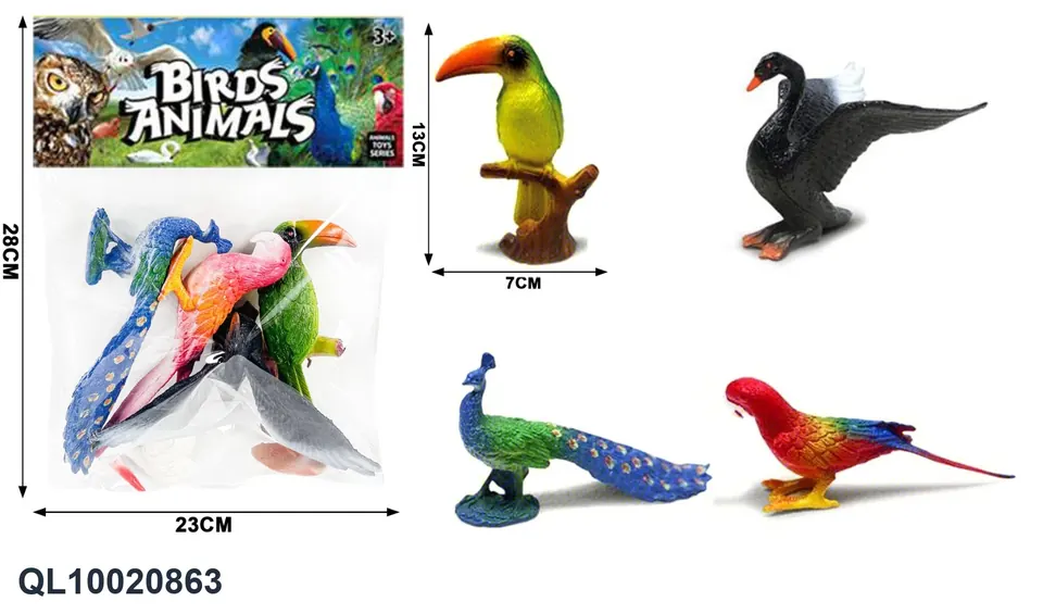 4 Birds PVC Header Bag wholesale from Qili Toys