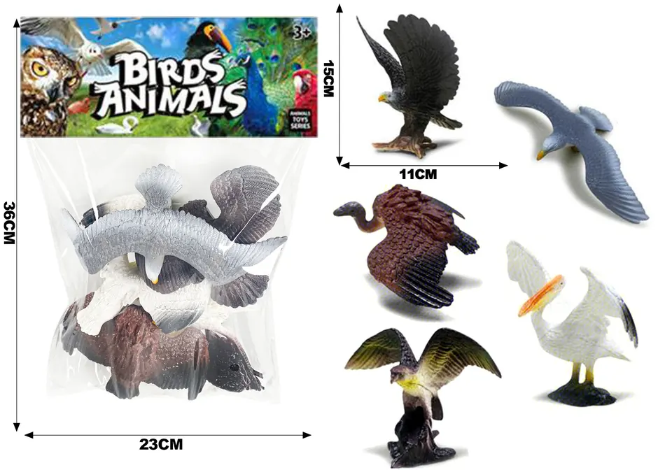 5 Birds PVC Header Bag wholesale from Qili Toys