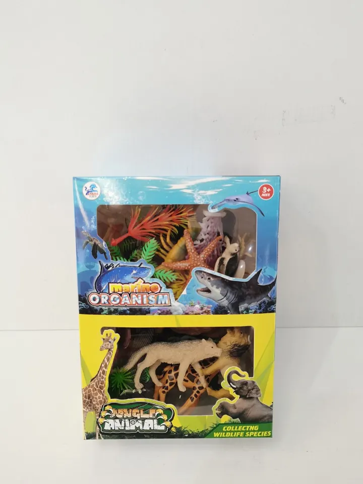 7 Animals + 6 Oceans + Accessories (4 types mixed) Color Box wholesale from Qili Toys