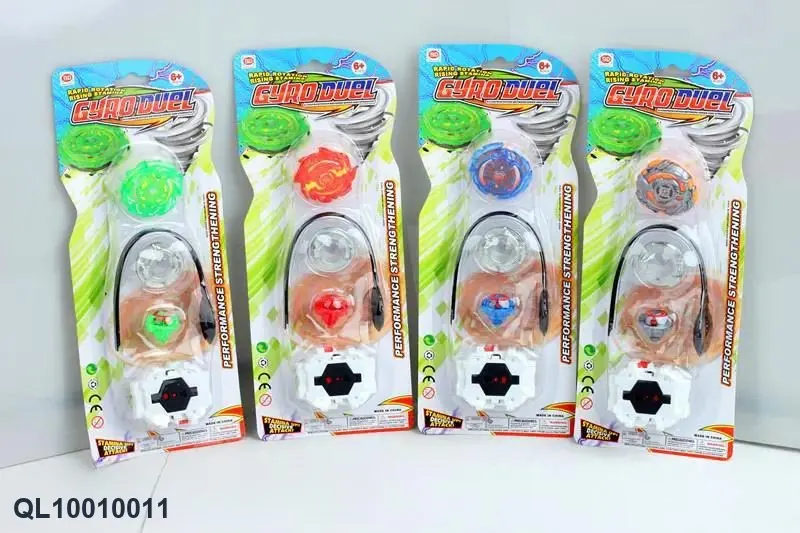 Alloy Combat Spinning Top Blister Board wholesale from Qili Toys