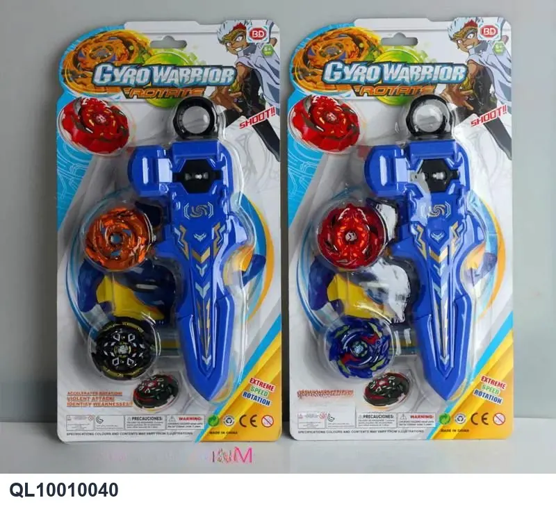 Alloy Combat Spinning Top Blister Board wholesale from Qili Toys