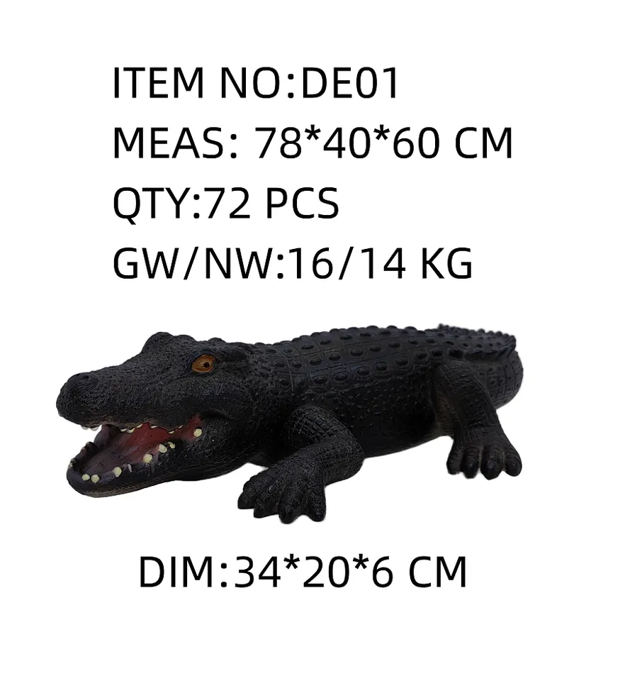 Medium-Sized, Realistic, Environmentally Friendly, Synthetic Cotton Filling For Plush Toy Crocodiles (without electronics). Hang Card + Bag wholesale from Qili Toys