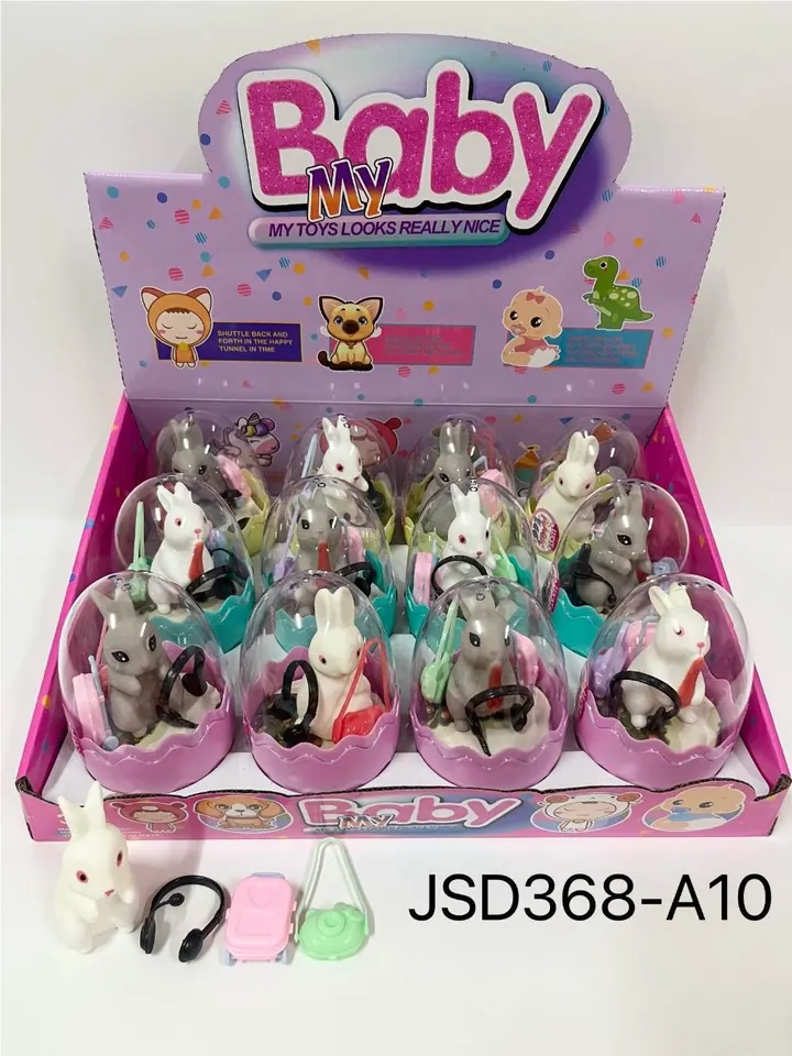 Sets Of Animal Figurines With Accessories (price per set of 12) Display Box wholesale from Qili Toys