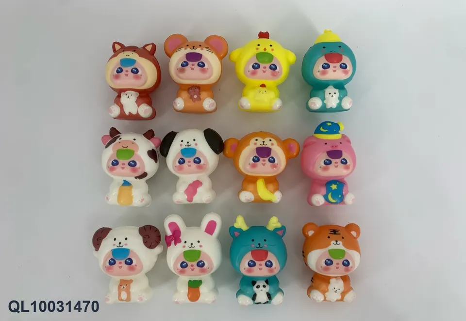 Slow-Rebound Twelve Zodiac Figurines Bagged Pack wholesale from Qili Toys