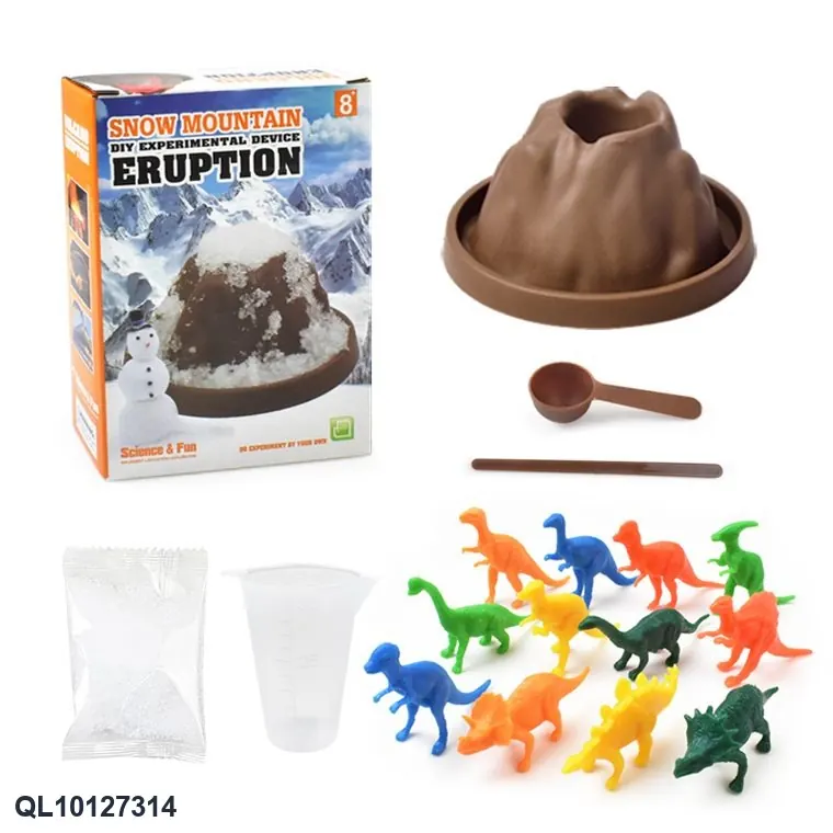 "Small Snow Mountain Experiment With Dinosaurs" Color Box wholesale from Qili Toys