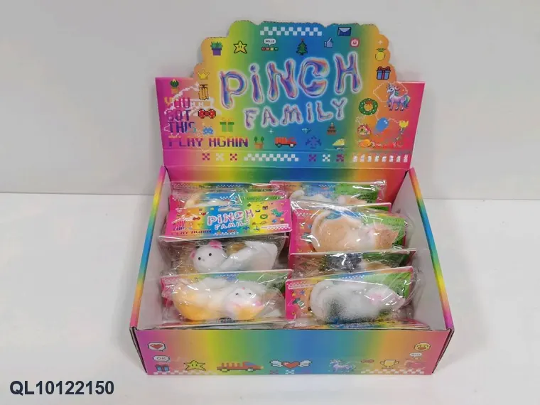 Small, Soft, And Squeezable Cat Toy. Header Bag wholesale from Qili Toys
