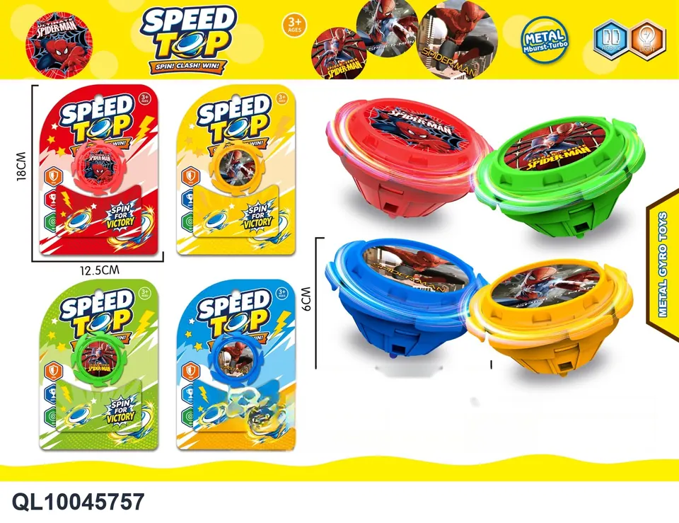 Spider Hero Light Gyro Blister Board wholesale from Qili Toys